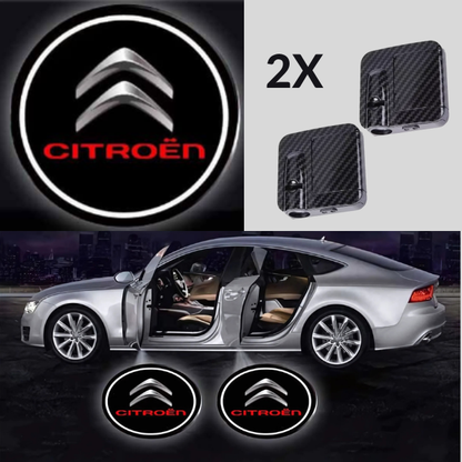 LED Auto Türbeleuchtung Citroen Logo Projektor 2X Kabellose
