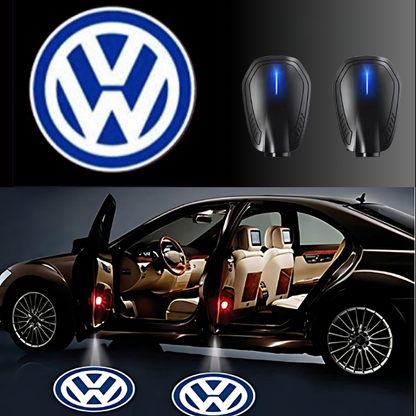 2X Kabellose LED Auto Türbeleuchtung VW Logo Projektor