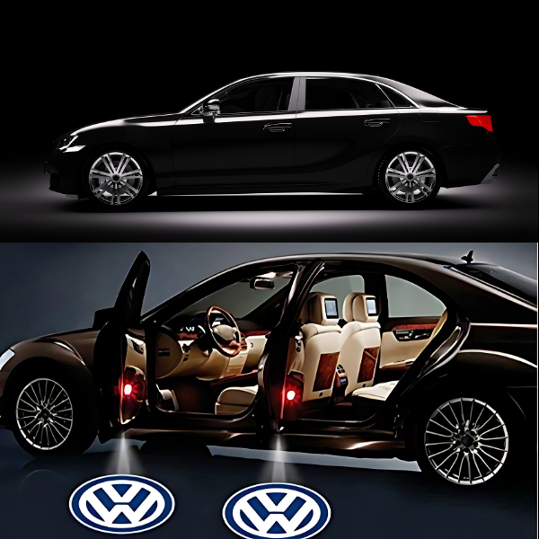 2X Kabellose LED Auto Türbeleuchtung VW Logo Projektor